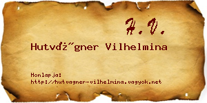 Hutvágner Vilhelmina névjegykártya